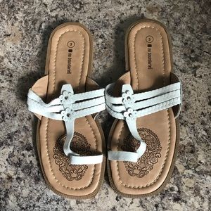 White Flip Flops